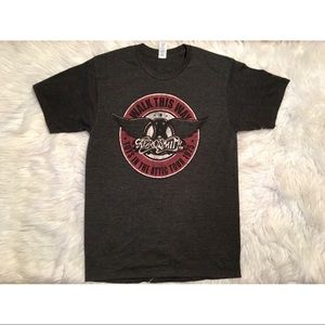 Aerosmith grey t-shirt size medium
